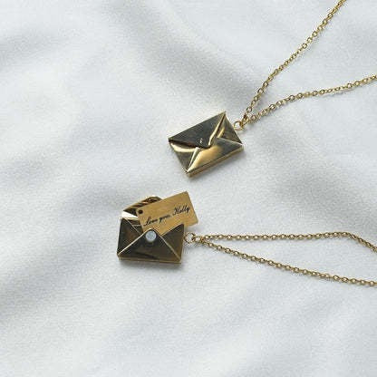 To My Wife - Love Letter Necklace - I Love You More Gift from Husband