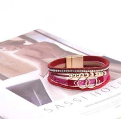 To My Daughter - Layered Bracelet - Remember to Be Awesome Message Card Gift