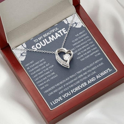 To My Wife - Love Heart Necklace - Love You Always Message Card Gift