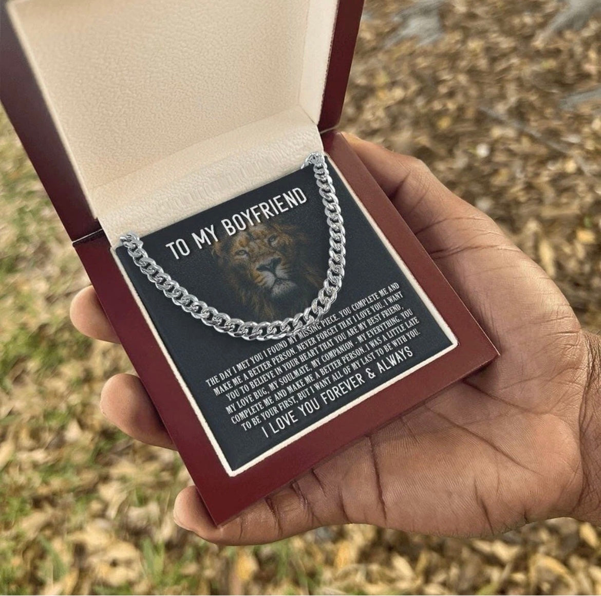 To My Boyfriend - Cuban Link Necklace - Be Your Last Everything Gift
