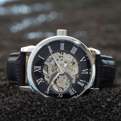 Under This Night Sky - Father's Day Openwork Watch Gift for Dad