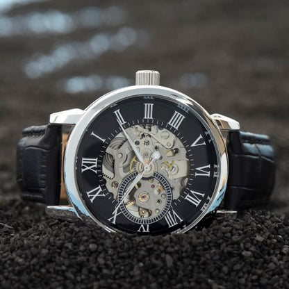 Under This Night Sky - Father's Day Openwork Watch Gift for Dad