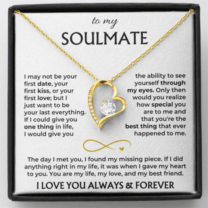 To My Wife - Love knot Necklace Rose Gift Box - You Are the Best Thing