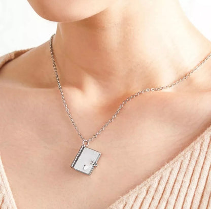 To My Daughter - Engraved Book Necklace - Love You Always Gift