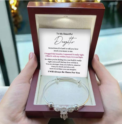 To My Daughter - Dreamcatcher Bracelet - Always There for You Message Card Gift