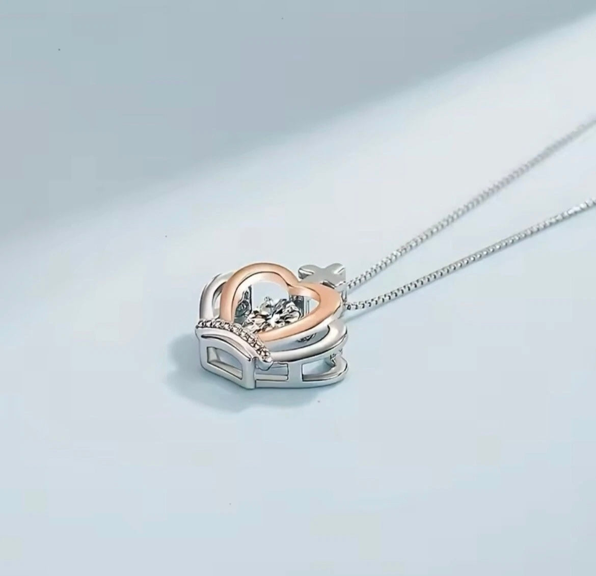 To My Queen - Crown Necklace - Love You Forever Message Card Gift