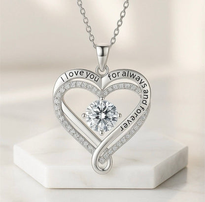 To My Daughter - Double Hearts Necklace - Believe In Yourself Gift