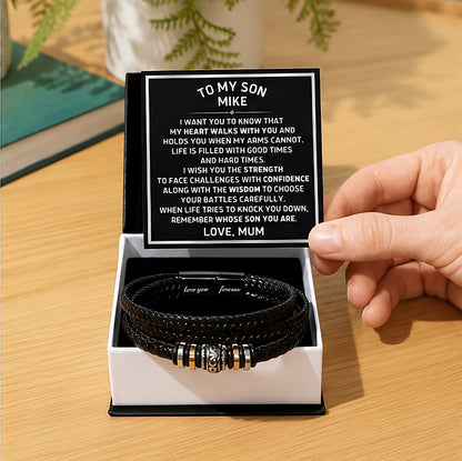 Remember Whose Son You Are - Bracelet Gift to Son from Mum
