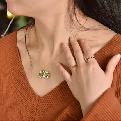 You Are My Sunshine - Sunflower Necklace Gift Box Set