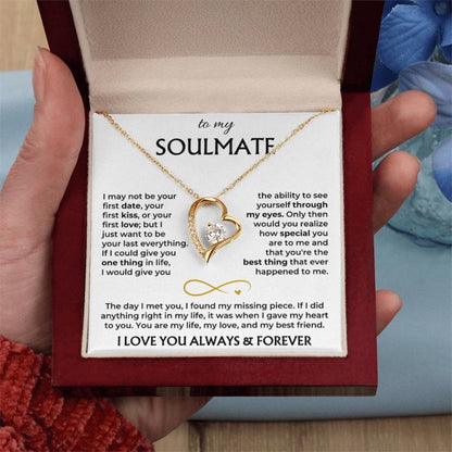 To My Wife - Love knot Necklace Rose Gift Box - You Are the Best Thing
