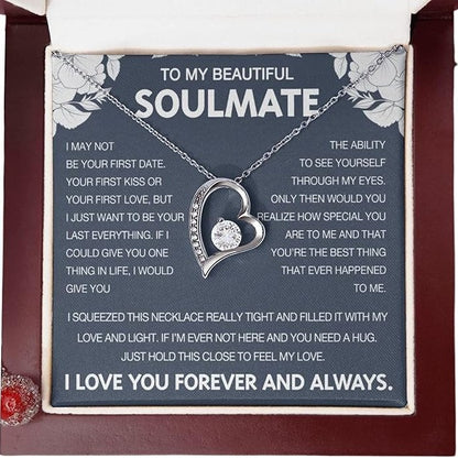 To My Wife - Love Heart Necklace - Love You Always Message Card Gift