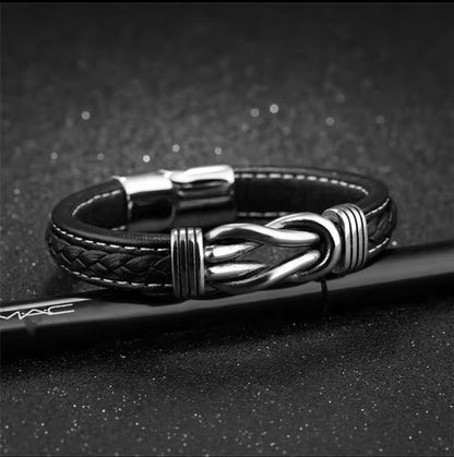 To My Dad - Forever Linked Bracelet - My Dad My Hero Message Card Gift