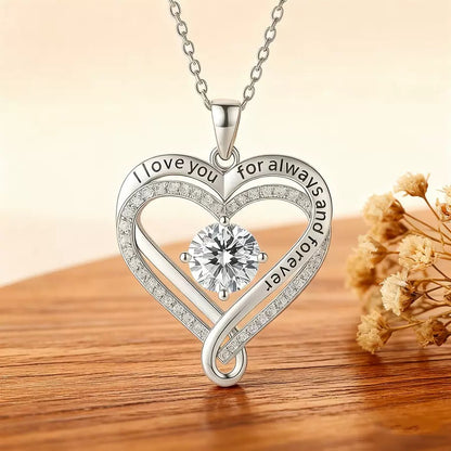 To My Daughter - Double Hearts Necklace - Believe In Yourself Gift