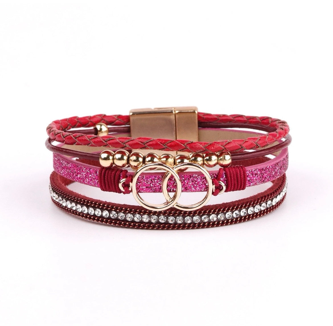 To My Daughter - Layered Bracelet - Remember to Be Awesome Message Card Gift
