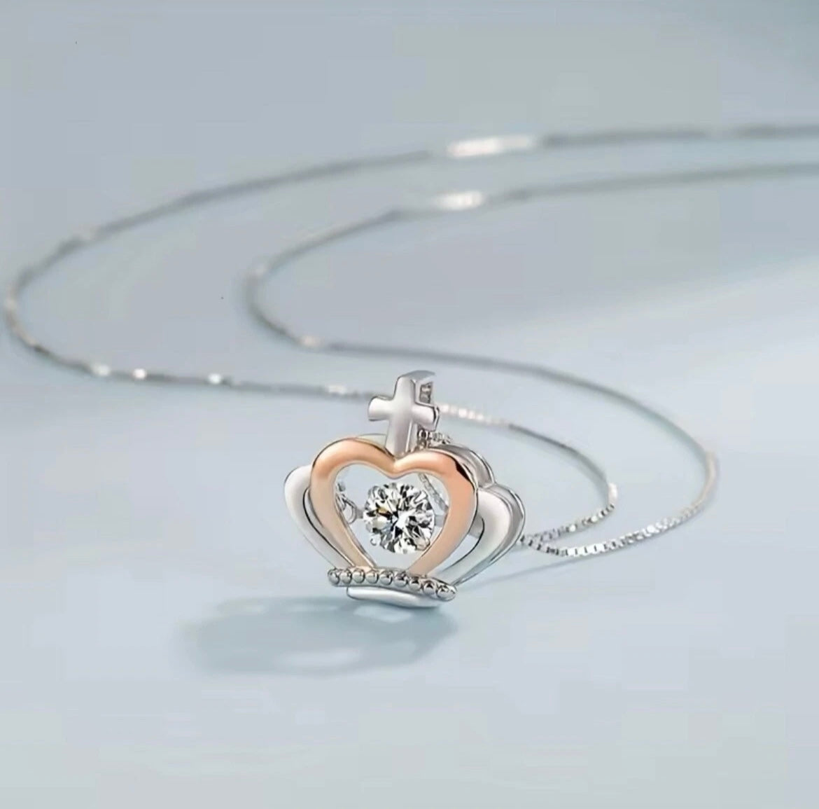 To My Queen - Crown Necklace - Love You Forever Message Card Gift