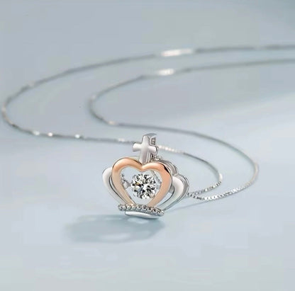 To My Queen - Crown Necklace - Love You Forever Message Card Gift