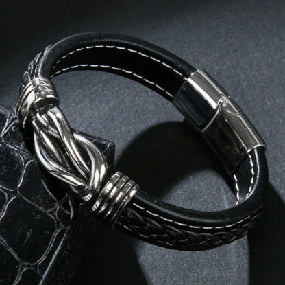 To My Dad - Forever Linked Bracelet - My Dad My Hero Message Card Gift