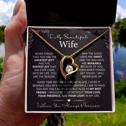 You Are The Greatest Gift - Necklace Gift for Wife from Husband