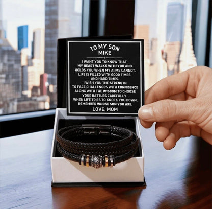 Remember Whose Son You Are - Bracelet Gift to Son from Mom