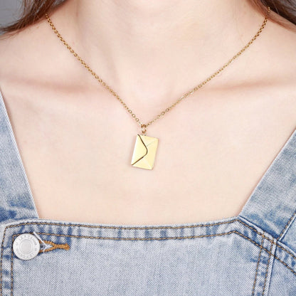 My Love Letter To You - Letter Pendant Necklace Gift for Wife from Husband