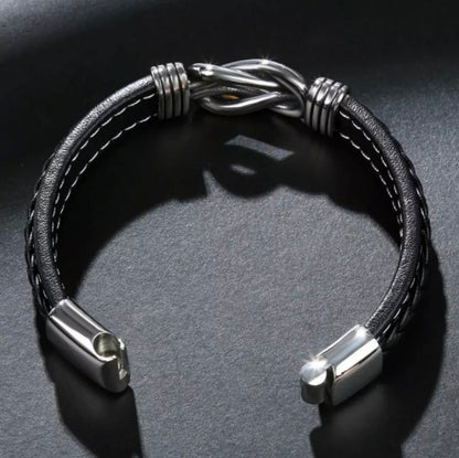 To My Dad - Forever Linked Bracelet - My Dad My Hero Message Card Gift