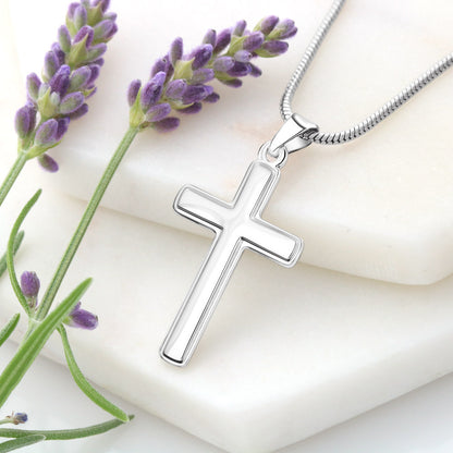 To My Son - Cross Necklace - Trust in God Message Card Gift