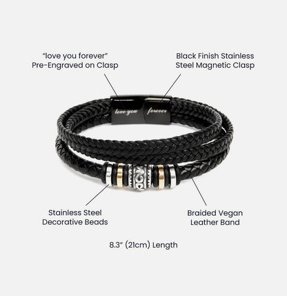 To My Son - Love You Forever Bracelet - I Will Always Be There Gift