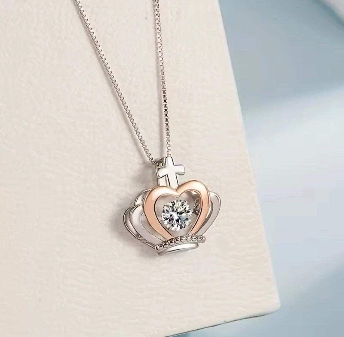 To My Queen - Crown Necklace - Love You Forever Message Card Gift