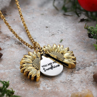 You Are My Sunshine - Sunflower Necklace Gift Box Set