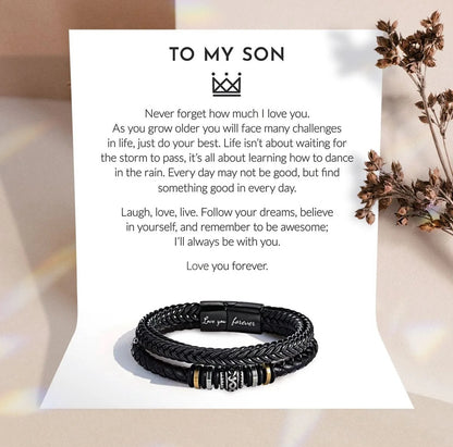 I Will Always Be With You - Bracelet Gift to Son