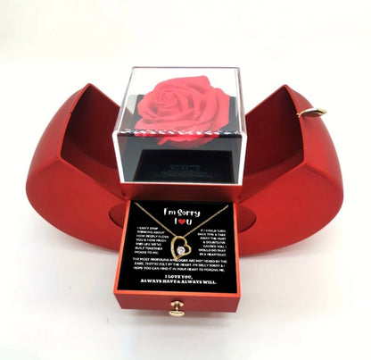 To My Love - Eternal Rose Gift Box - I Am Sorry Message Card Gift