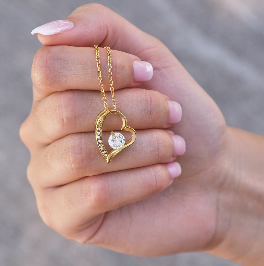 We Are Family At Heart - Necklace Gift for Bonus Daughter