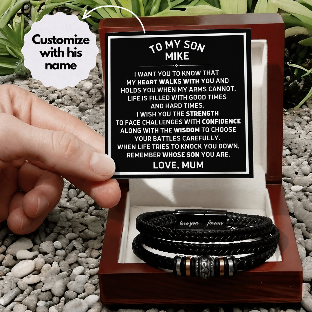 Remember Whose Son You Are - Bracelet Gift to Son from Mum