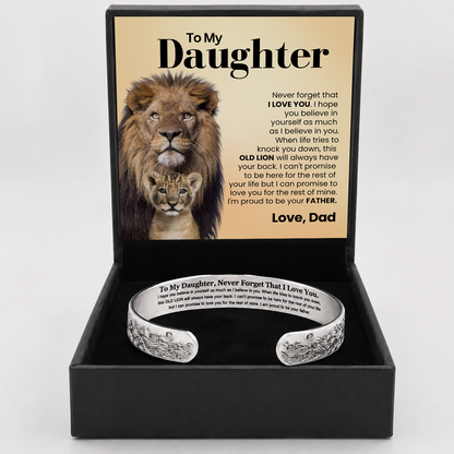 Proud Of You - Engraved Cuff Bracelet Gift for Daughter from Dad