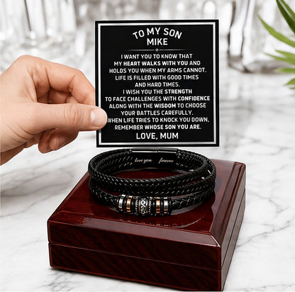 Remember Whose Son You Are - Bracelet Gift to Son from Mum
