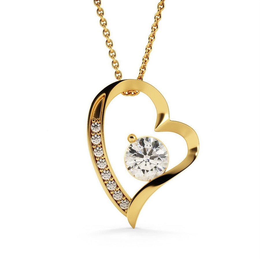 To My Soulmate Necklace - Love Heart Necklace - Eternal Rose Gift Box