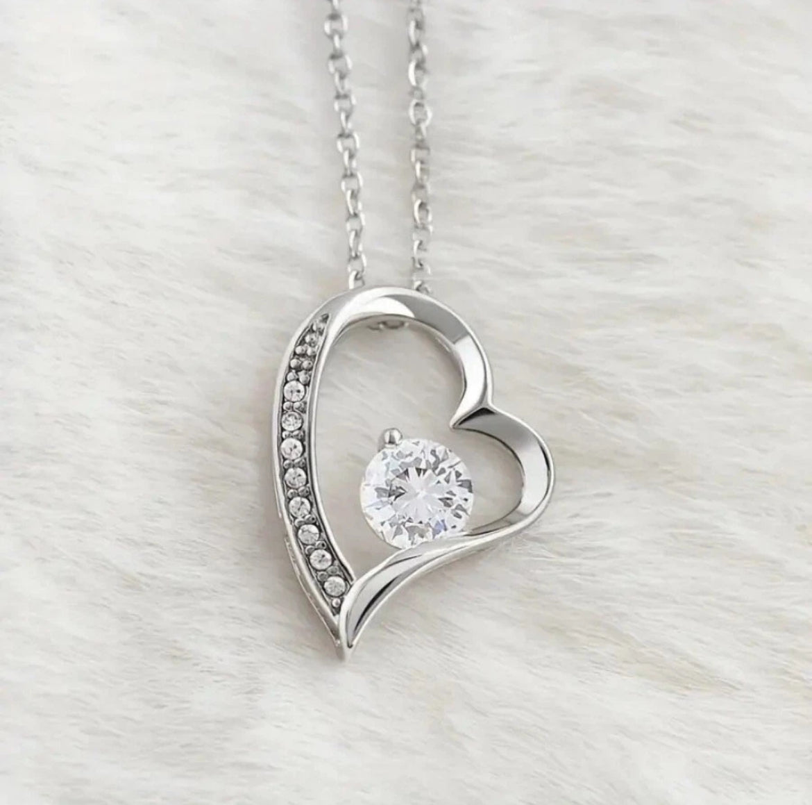 To My Love - Love Heart Necklace - Lets’s Start Over Message Card Gift