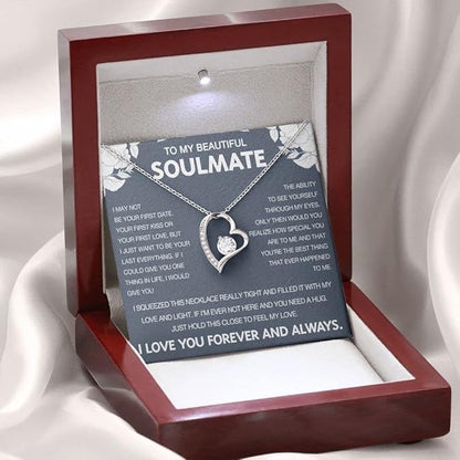 To My Wife - Love Heart Necklace - Love You Always Message Card Gift