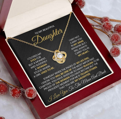 Always Carry You In My Heart  - Necklace Gift for Daughter