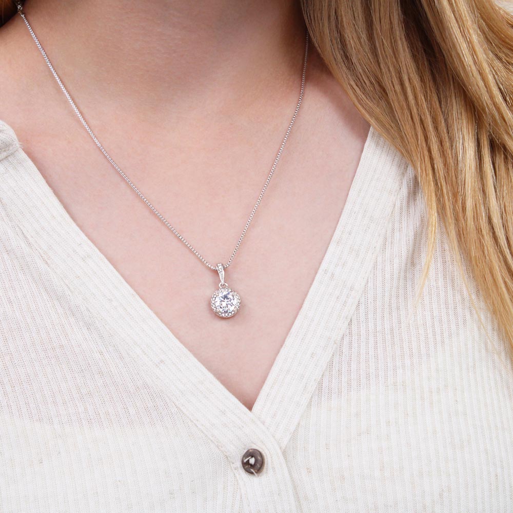 To My Love - Eternal Love Necklace - I Am Sorry for Hurting You Message Card Gift