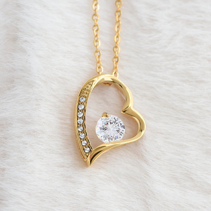 To My Wife - Love Heart Necklace - Personalizable Gift Set from Husband