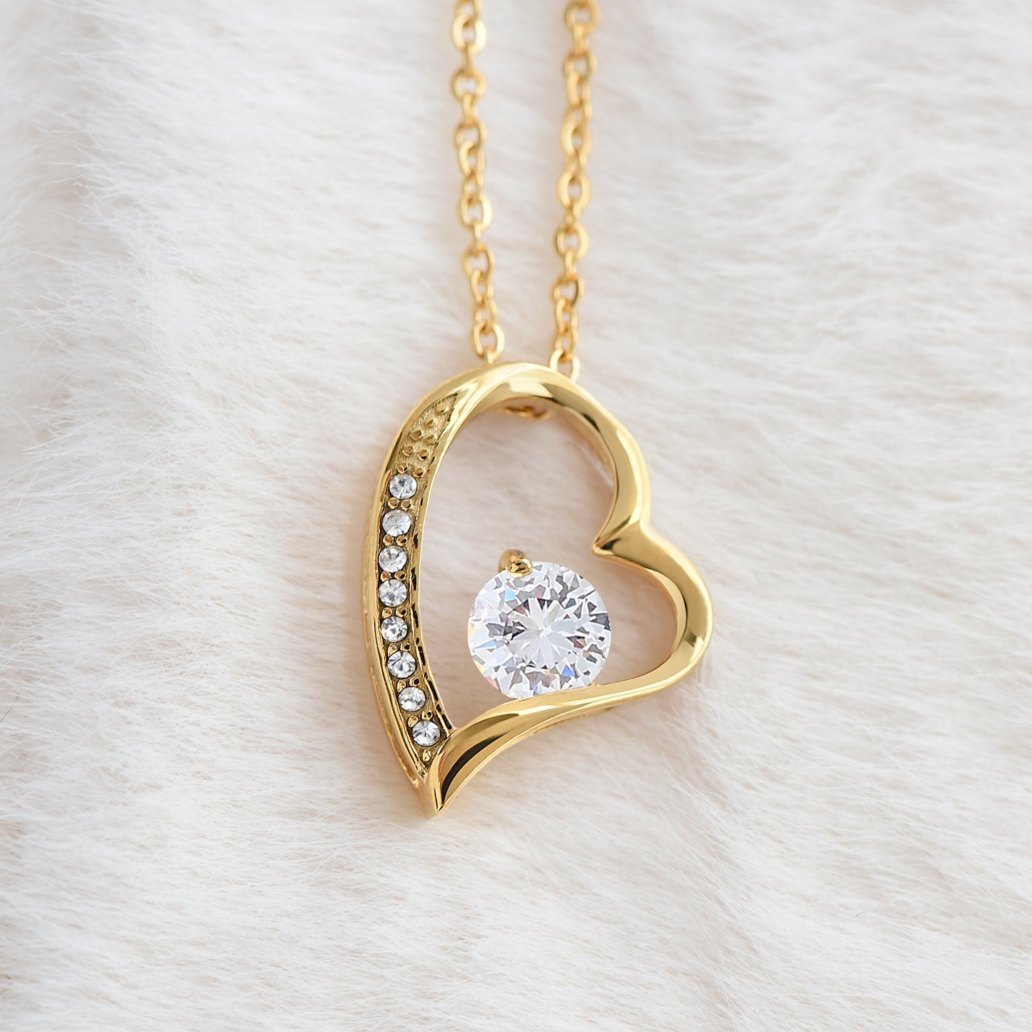 To My Love - Love Heart Necklace - I Am Sorry Message Card Gift