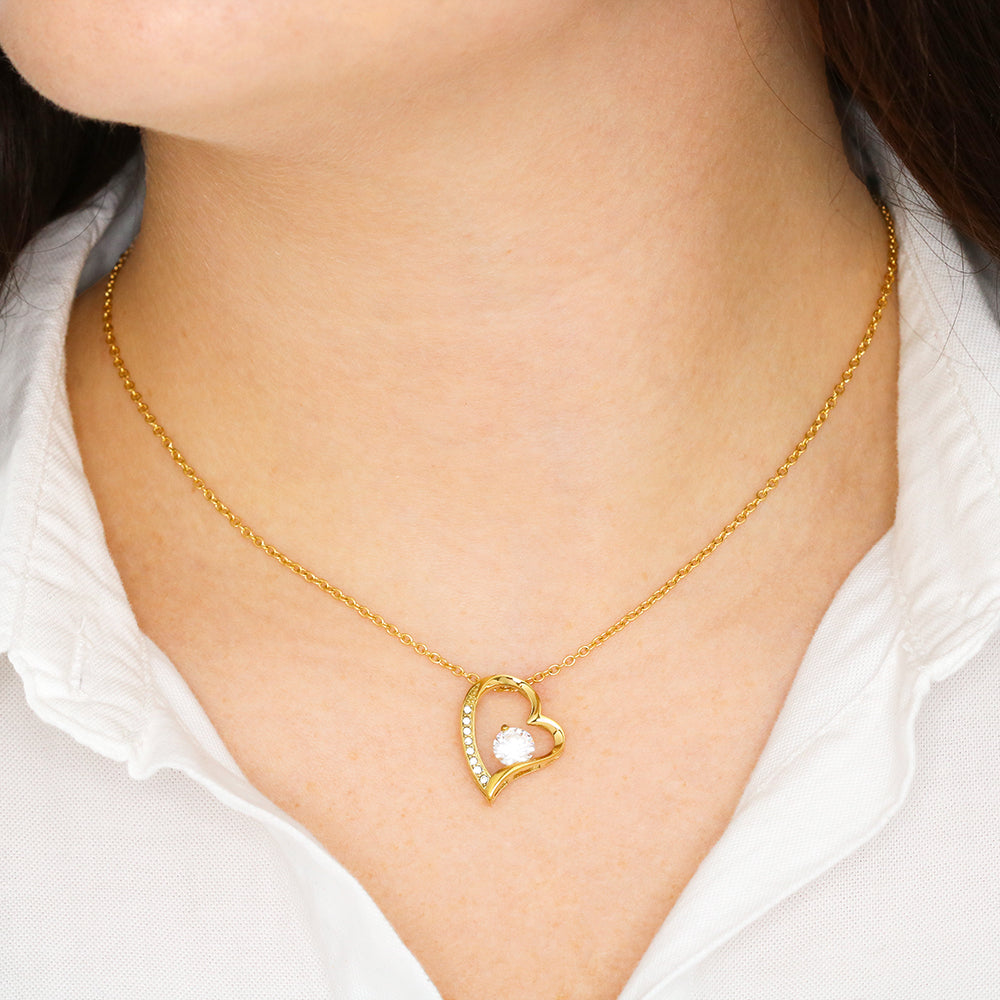 We Are Family At Heart - Necklace Gift for Bonus Daughter