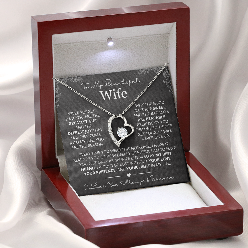 You Are The Greatest Gift - Necklace Gift for Wife from Husband