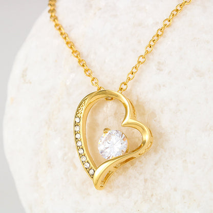 To My Love - Love Heart Necklace - Let's Start Over Message Card Gift