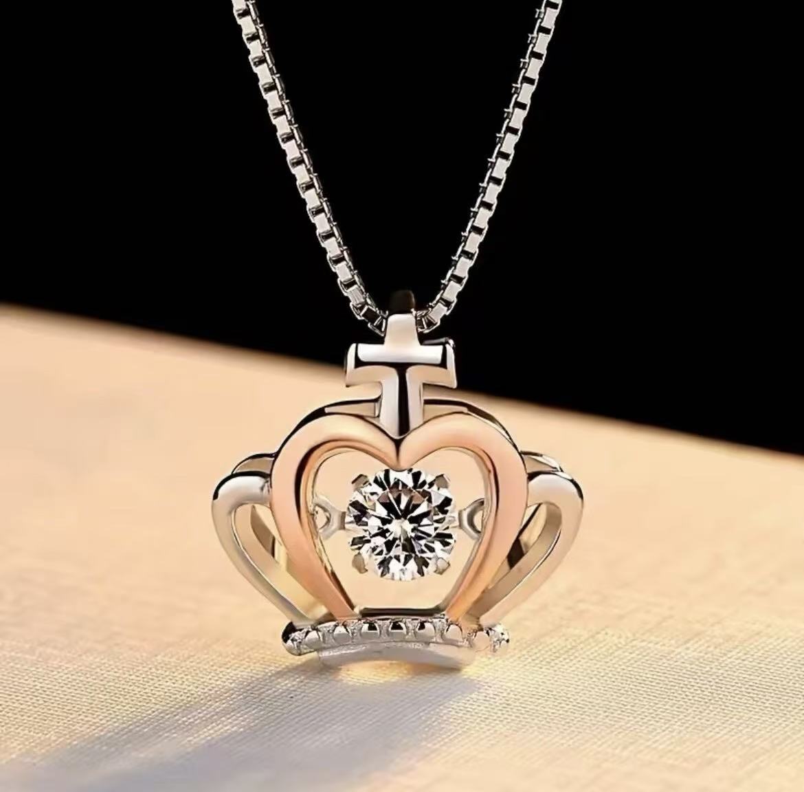 To My Daughter - Crown Necklace - Believe in Yourself Gift
