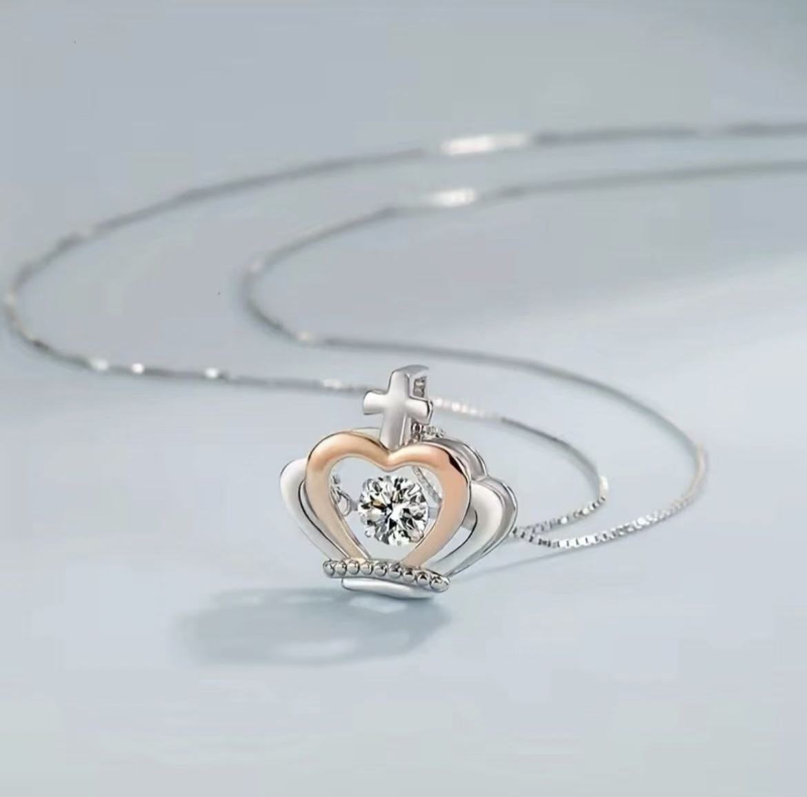 To My Daughter - Crown Necklace - Believe in Yourself Gift