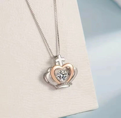 To My Daughter - Crown Necklace - Believe in Yourself Gift