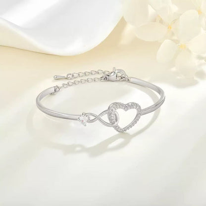 Infinity Heart Bracelet with Message Card for Daughter