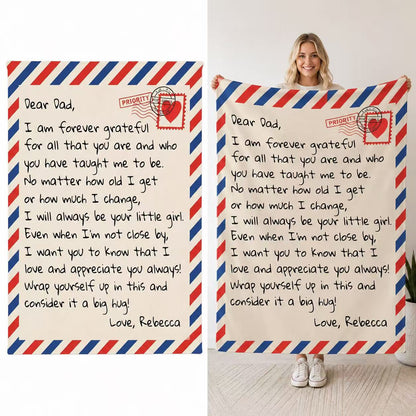 Wrap Yourself Up In This - Father's Day Blanket Gift for Dad from Daughter
